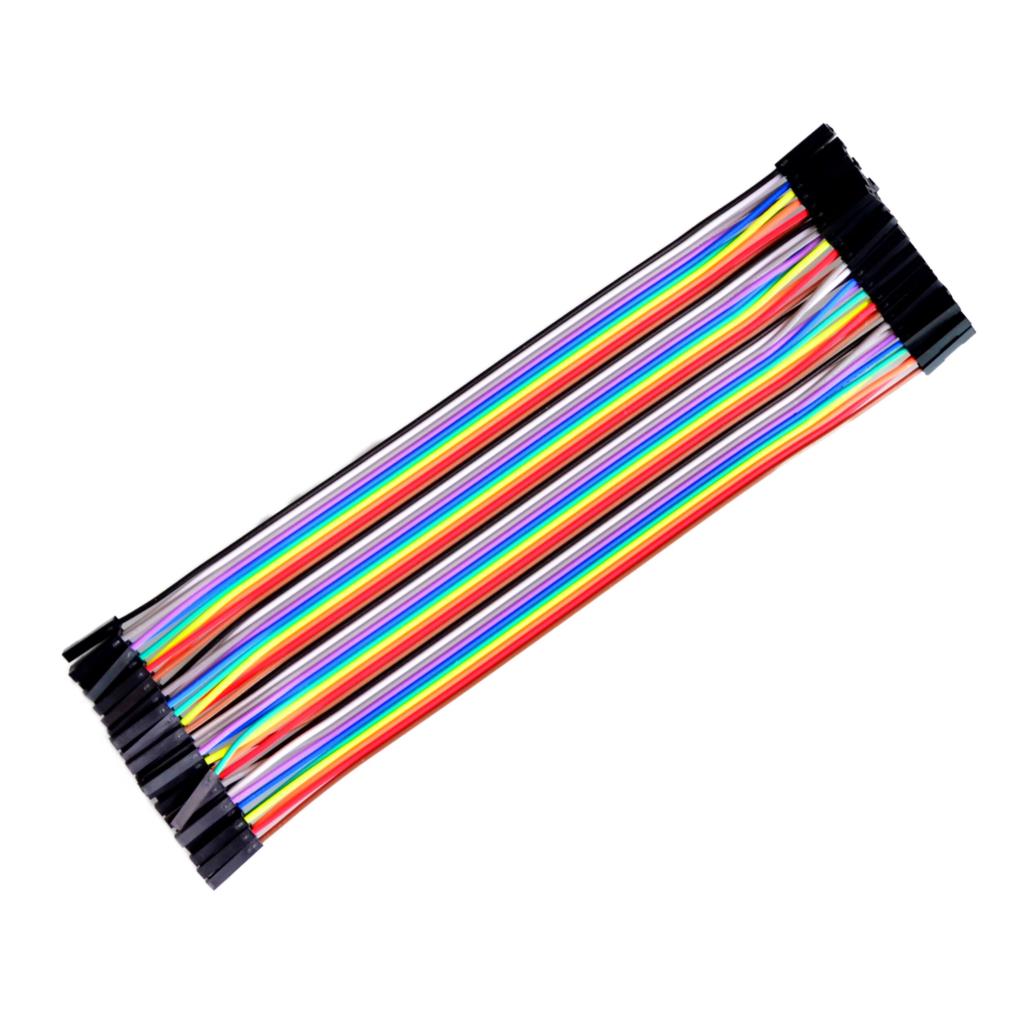 40pcs 20cm 2.54mm 1p-1p Pin Female to Female Male to Female Male to  Male Color Breadboard Cable Jump Wire Jumper