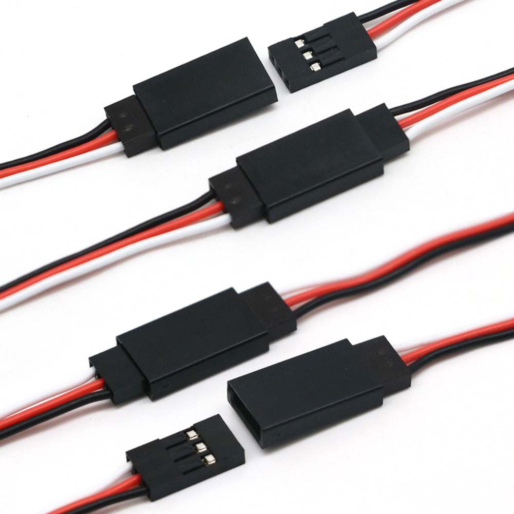 10pcs/lot 10cm 15CM 30CM 50CM 100CM RC Servo Extension Cord Cable Wire 150mm Lead JR Wholesale